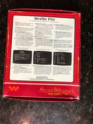 Merlin Pro - The Professional Macro Assembler - For Apple IIe and IIc 2