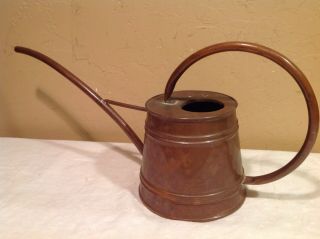 Vintage Hammered Copper Solid Copper Watering Can