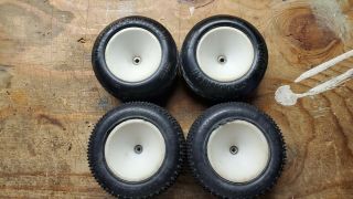Vintage Rc10t Front And Rear Tire And Wheel Set