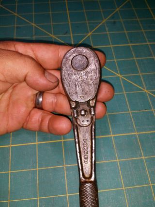 Vintage Craftsman Socket Ratchet Wrench Be Early Logo Tool Usa