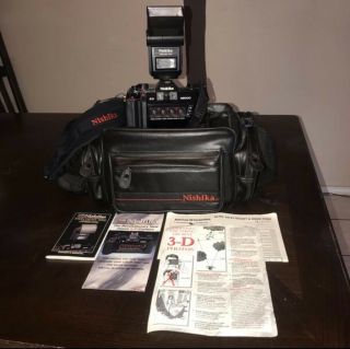 Nishika N8000 3D Camera - -,  With Case and manuals. 2