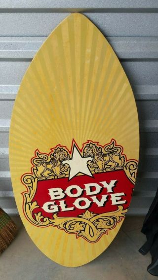 Vintage Body Glove Large Skim Board Surf Toy
