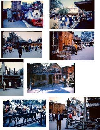 Vintage Knotts Berry Farm Slides Set 8