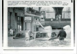 Spain: Flood - Vintage Photo