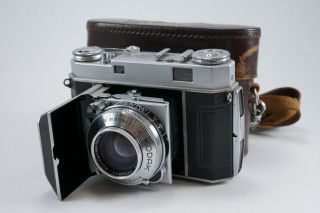 Great Kodak Retina Iia 35mm Rangefinder W/ Rodenstock Heligon 50mm F2 Lens