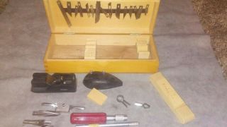 Vintage X - Acto Knife Kit Tool Set And Case Craft Tool Kit