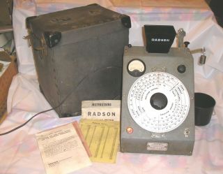 Vintage Radson Model 20e Grain Moisture Tester - Use 120v Power - Powers Up
