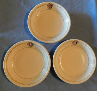 Three Vintage Shenango China - Swift And Company - Restaurant Ware Soup Bowls