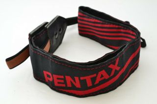 ,  Pentax Strap For Slr Film Camera Vintage Black Red