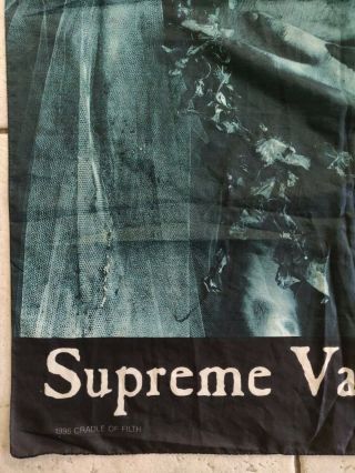 Vintage 1996 Cradle of Filth Supreme Vampyric Evil Banner Flag Poster Tour 2