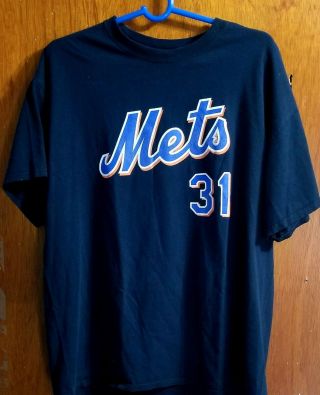 Mike Piazza York Mets Vintage 2013 Hall Of Fame T - Shirt Sga Adult Xl
