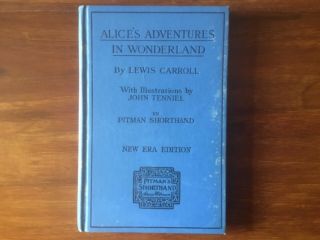 Pitman’s Shorthand Book Alice’s Adventures In Wonderland Vgc