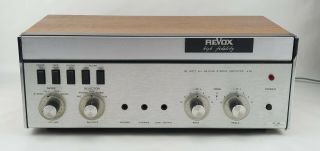 Revox 80 Watt All Silicon Stereo Amplifier A 50