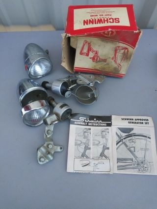 Schwinn Vintage Light Generator Set Bike Bicycle - Parts Ls