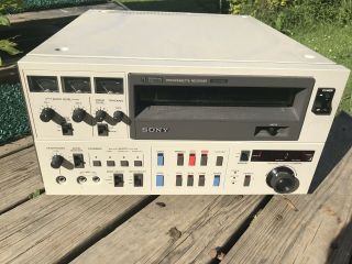 Sony Vo - 5850 U - Matic Videocassette Recorder Editing Desk For 3/4 " Tape