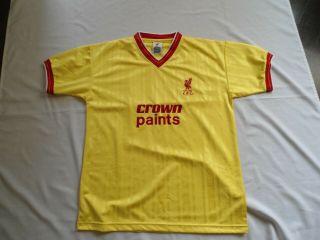 Vintage Retro Liverpool Crown Paints Football Shirt Size Large