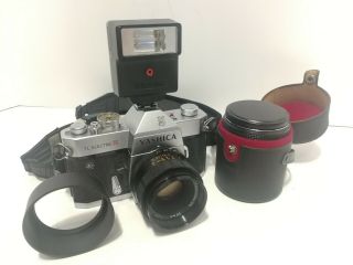 Vintage Yashica Tl Electro X Camera Auto Yashinon Ds - M 1:1.  7 50mm Lens,