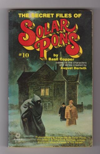 Basil Copper The Secret Files Of Of Solar Pons Pinnacle 1st 1979 Paperback