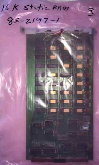 16k Static Ram Memory Board For The Heathkit H8 Digital Computer