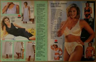 1996 Vintage PAPER PRINT AD 2 - pg bikini brief panty corset lingerie underwear 2