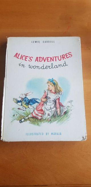 Alices Adventures In Wonderland 1958 Vintage Book Lewis Carroll,  Illustrated.