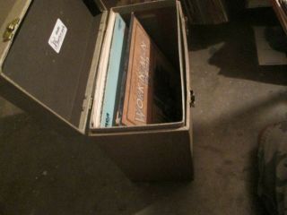PLATTER PAK Vintage Brown/Tan 12” LP Storage Case box w/ record Albums 3