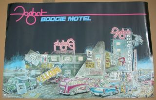 Foghat Boogie Motel Vintage Promo Poster - 1979 Last One