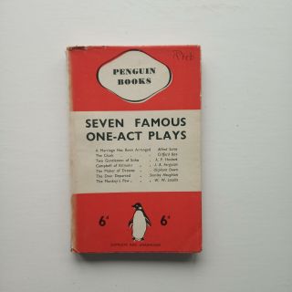 Vintage Book: Seven Famous One - Act Plays,  Various,  1st (penguin Books,  1937)