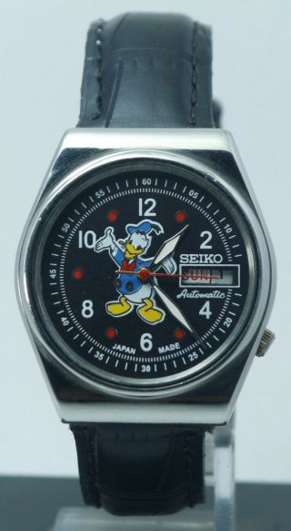 Vintage Seiko 5 Donald Duck Dial Men 