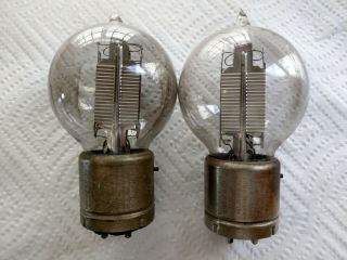 Pair (2) Western Electric 216 - A Vacuum Tubes For We 7a Amplifier - Good Filament