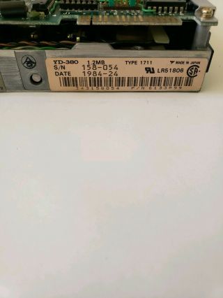 IBM 5.  25  Floppy Drive Japan Made Vintage YD - 380 1.  2MB Type 1711 4