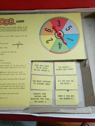 Vtg Hanna - Barbera Board Game 4318 SCOOBY DOO WHERE ARE YOU 1973 MB Not Complete 4