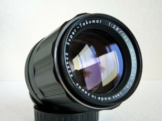 Asahi - Takumar 105mm F/2.  8 Lens For M42 Pentax Screw Mount