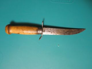 Vintage Boot Mark Made In Sweden Hunting Knife 5 Inch Blade