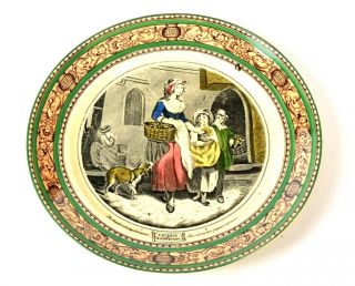 Vintage Decorative Dinner Plate Adams England Estb 1657 Cries Of London 21 Cm