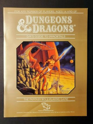 1986 Tsr Vintage Dungeons & Dragons - Dm 