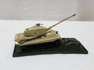 Vintage 1/72 Scale Diecast Metal Toy German King Tiger Ii Tank Model 1970s Wwii