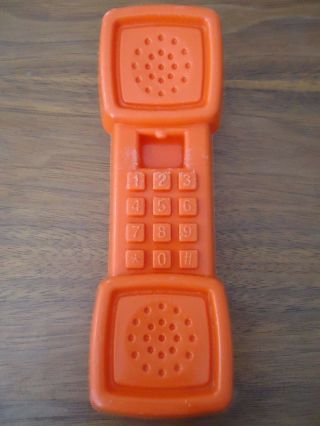 Vintage Fisher Price Replacement Red Kitchen Phone Pretend Child Play