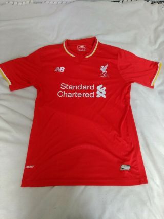 Vintage Balance Liverpool Fc 2015 - 2016 Home Red Football Shirt Size L