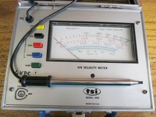 Vtg TSI Air Velocity Anemometer Meter Tester Industrial Model 1650 2