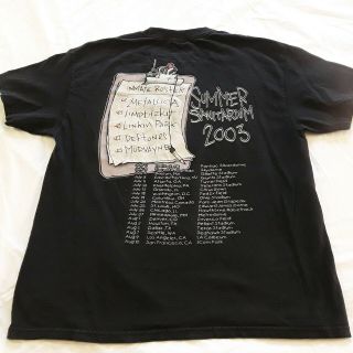 Vintage 2003 Summer Sanitarium Tour T - Shirt Mens L Metallica Limp Bizkit Juindo 3