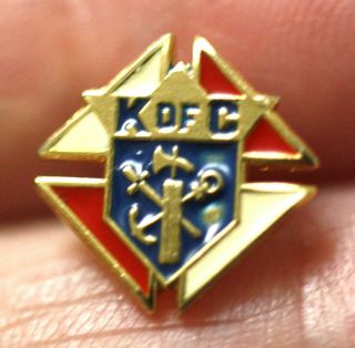 Vintage Knights of Columbus Member Tiny Tie Tack or Lapel Pin K of C Ballou reg. 2