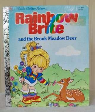 Vintage A Little Golden Book " Rainbow Brite And The Brook Meadow Deer " 107 - 48