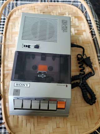 Vintage Retro Portable Sony Cassette Recorder Tcm - 737