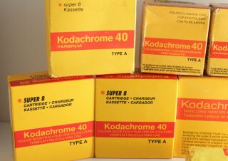 9x KODAK Kodachrome 40 / 25 8mm Color Movie Film Expired rare cine 3