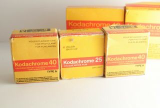 9x KODAK Kodachrome 40 / 25 8mm Color Movie Film Expired rare cine 8
