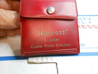 Vintage Machinist Starrett Center Finder Set S - 828h