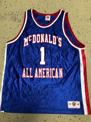 Vintage 90s Nba Tracy Mcgrady Mcdonalds All American Basketball Jersey Size 2xl
