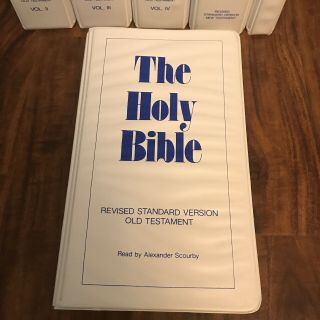 Holy Bible Audio Book Vtg Cassette Tapes RSV Old Testament Alexander Scourby 3