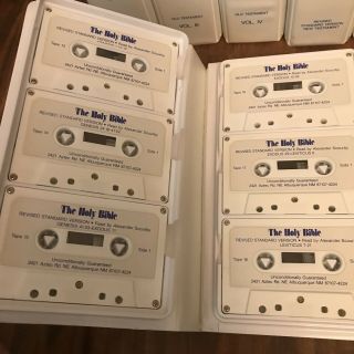 Holy Bible Audio Book Vtg Cassette Tapes RSV Old Testament Alexander Scourby 4